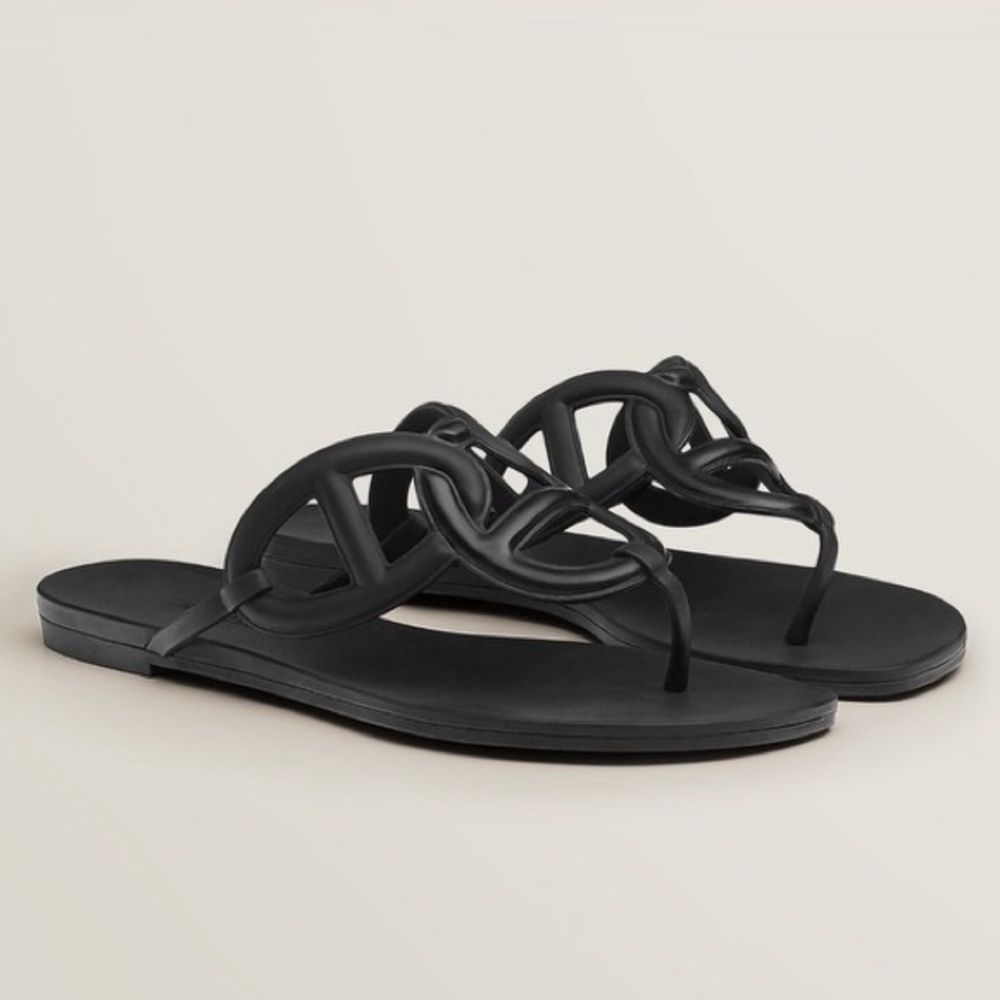 SELLING: Hermes Egerie Sandal - Black - Size 35 (US 5)